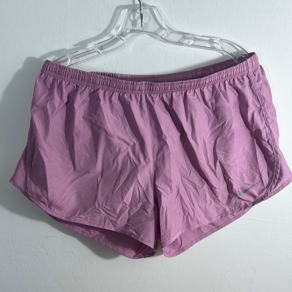 Nike Pink Athletic Shorts Lightweight Elastic Waist
